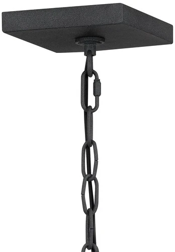 Quoizel Stoneleigh 18 3/4"H Mottled Black Outdoor Mini-Pendant Light - Picture 6 of 7