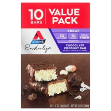 Atkins Endulge Treat, Chocolate Coconut Bar, keto Friendly, 10 Ct (value pk)...