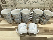 International Tableworks Stoneware Marmalade 8868 Goose Duck Ribbon Fruit Floral