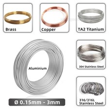 Craft Wire Stainless Steel / Brass / Copper / Aluminium / Titanium Metal Wires
