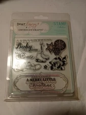 Dear Lizzy + American Crafts - 10 Clear Stamps Wonderland B5