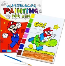 YXOTJHS Watercolor Coloring Book, Paint with Water Books for 11, Classic Game 