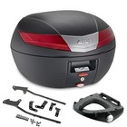 Kit Top Case V40N Givi Noir + Platines Yamaha MT-09 850 2013 2014