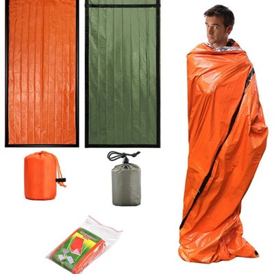 Wasserdichter Notfallschlafsack Thermischer Bivy Überlebensdecke Outdoor
