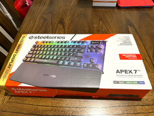 SteelSeries Apex 7 TKL Mechanical Keyboard Red Linear, Illuminated Black
