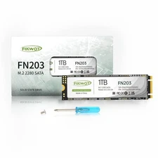 FN203 1TB M.2 SATA SSD  SLC Cache 3D NAND TLC SATA III 6Gb s M.2 2280 NGFF Inte
