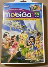 Vtech MobiGo Disney Fairies Explore Your Talents Game - Touch Learning System 