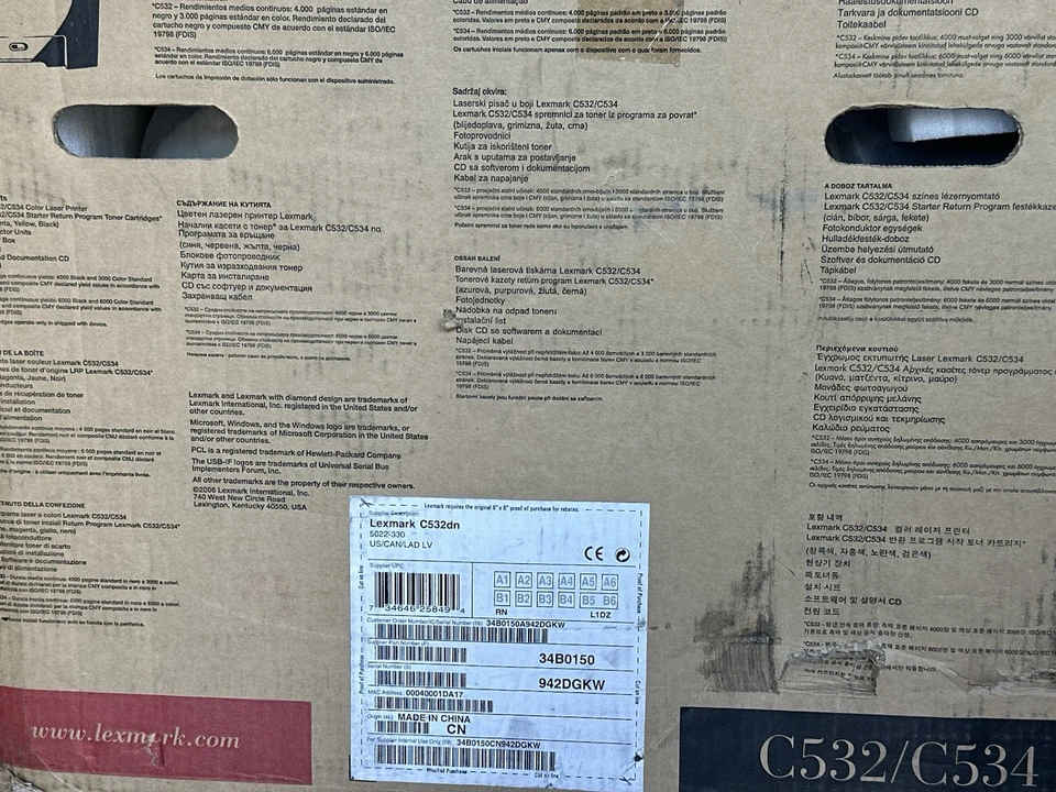 ✅NEW-OPEN BOX✅Lexmark Color Laser Jet Printer - C532dn✅FREE SHIPPING✅ - Image 2 of 4