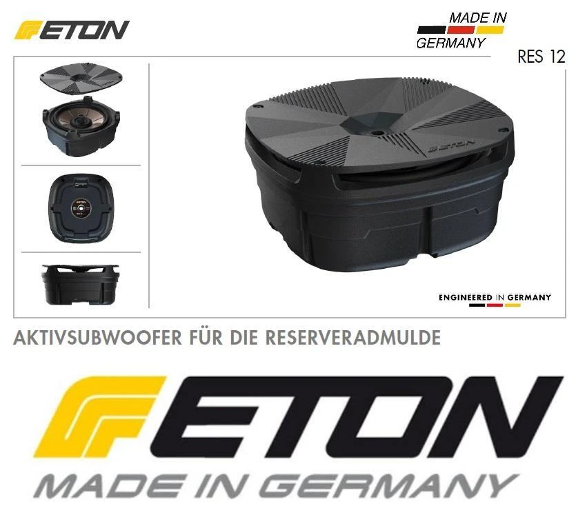 ETON RES12 Aktivsubwoofer für das Reserverad Reserveradmulde 30 cm Woofer 12" - Bild 2 von 4