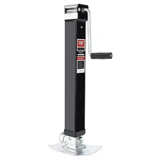 8000 lbs Weld-on Trailer Jack with 15" Lift Side Wind, 13" Adjustable Drop Leg
