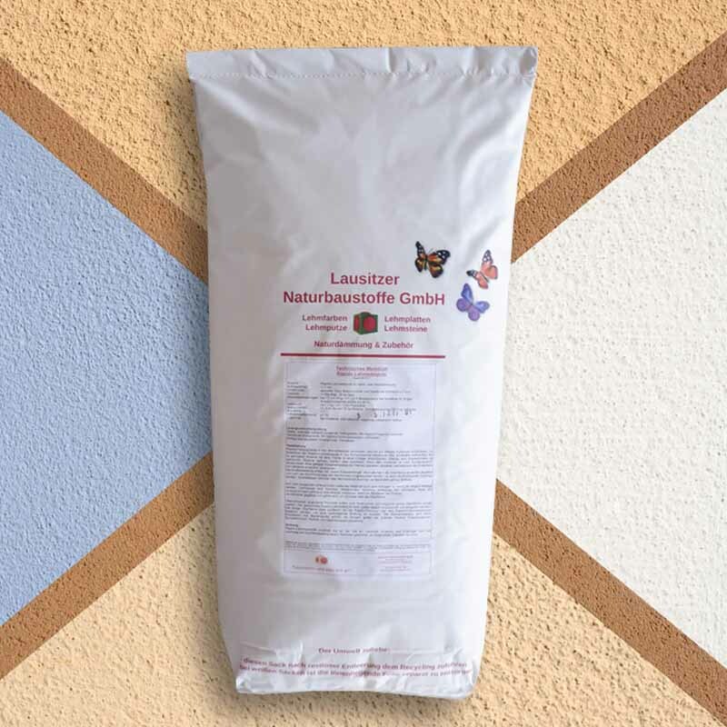 weiße Lehmfarbe 15 kg / RAPIDOLEHM / rein natürlich /abtönbar für ca. 120 m²