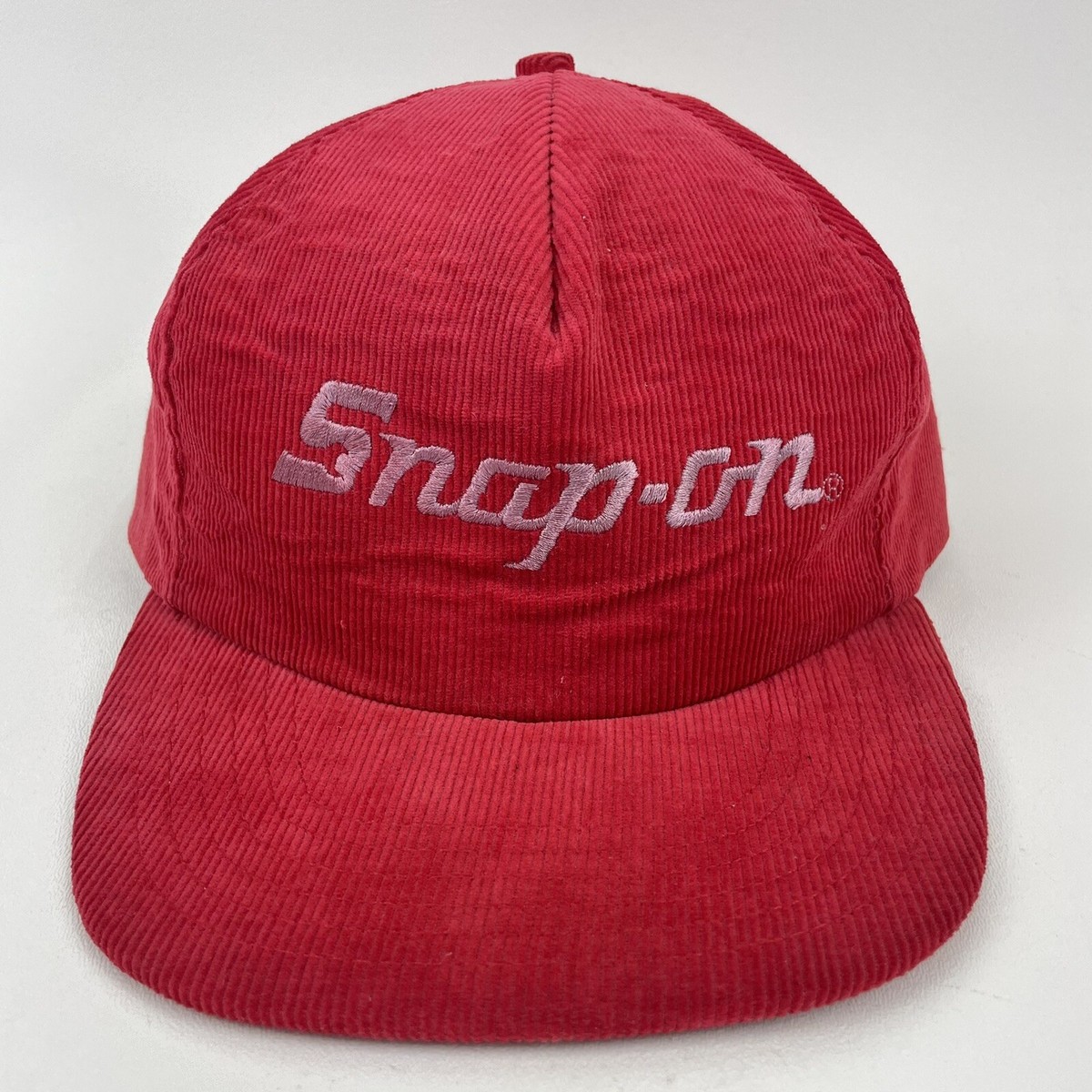 Vintage Snap-On Tools Red Corduroy Snapback Hat Made in USA | eBay