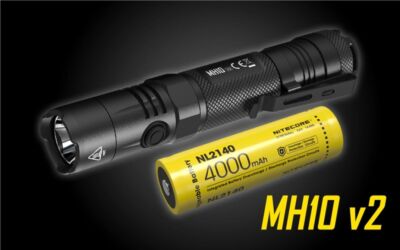 Nitecore MH10 V2 Type-C Rechargeable Flashlight 1200 Lumens - Includes A 21700 B