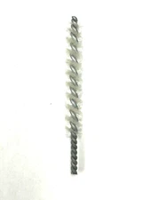 5/8" WHITE NYLON BRUSH TUBE BRUSH 1/4" BRAIDED SHANK