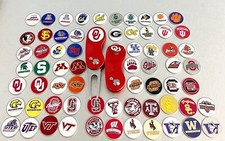 NCAA Switchblade GOLF DIVOT REPAIR TOOL RED Ballmark OKLAHOMA STATE Black OSU