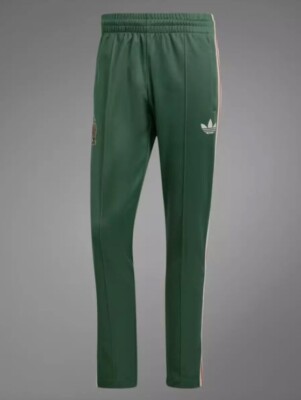 adidas Mexico Beckenbauer Track Pants in Green Oxide IU2174 Men's
