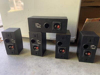 Set Of 5 Yamaha Surround Sound Speakers NS-A329 NS-AC329 1 Center