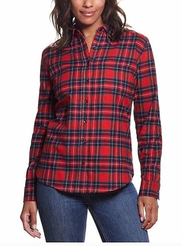 Weatherproof Womens Red Flannel Shirt 