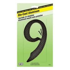 Hy-Ko 3in Die-Cast Aluminum #9 Nine #6 Six House Number with Nails Brand New