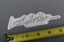 LOCAL MOTION Hawaii Clear Black White 3D Sexy 80's LM2 Vintage Surfing STICKER