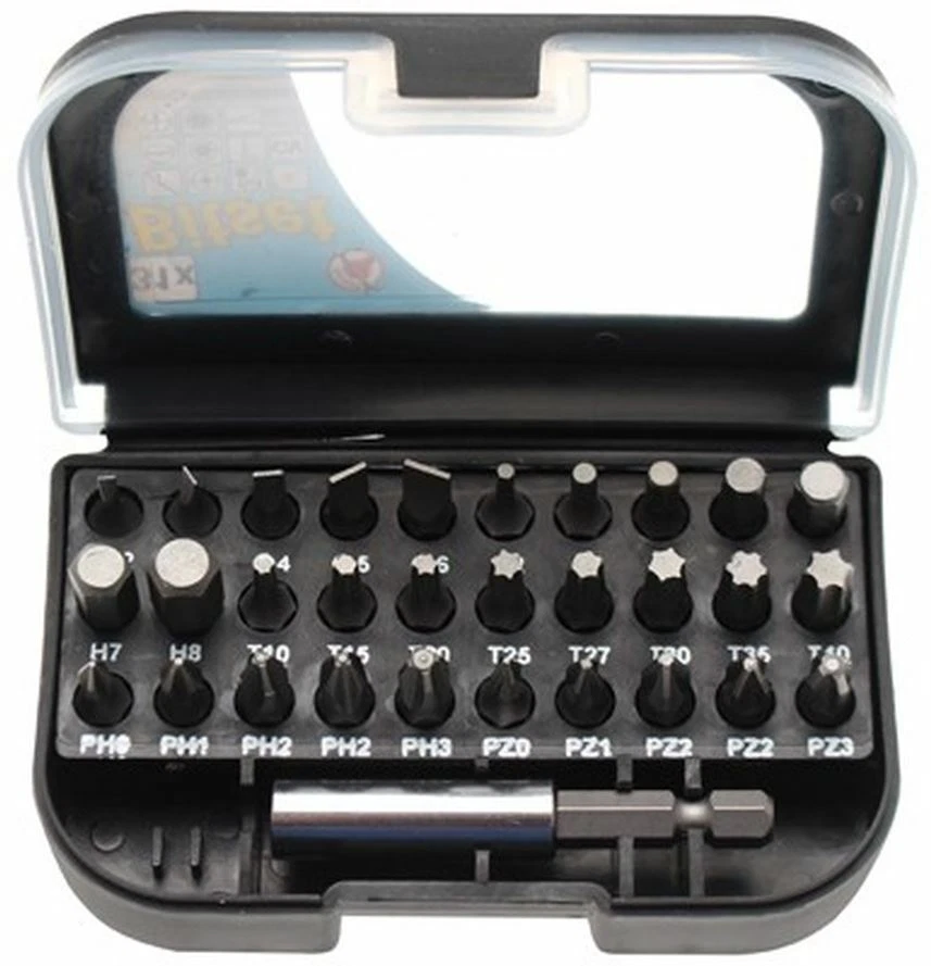 BGS Fai da Te Set Bit Trazione Esagono Esterno 6,3 MM (1/4 ") 31-tlg. – 20820 Foto 2 de 3