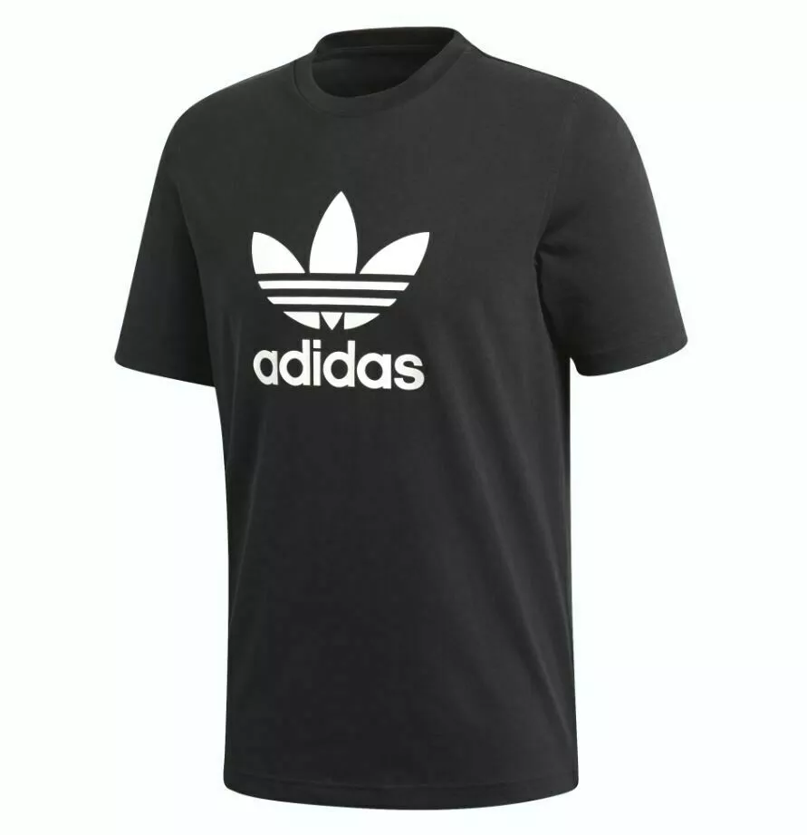 TREFOIL ~ NEW MEN\'S TEE #CW0709 SIZE SHIRT BLACK eBay ADIDAS ORIGINALS | MEDIUM