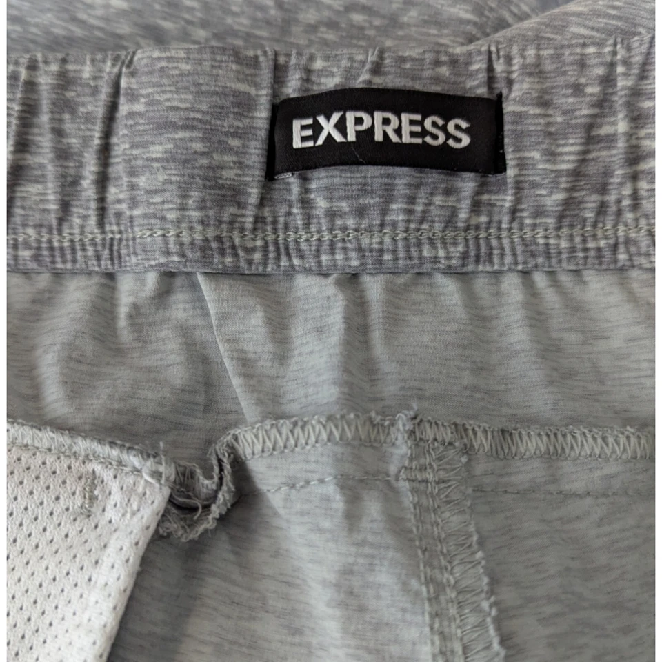 Pantalones Cortos EXPRESS Nylon Gris Brezo Para Hombres Talla 2XL XXL Cordón Frontal Senderismo Peces Foto 3 de 4