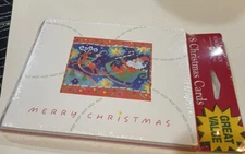 Package Of 8 Christmas Greeting Cards New With Envelopes "Have a Jolly Holiday"