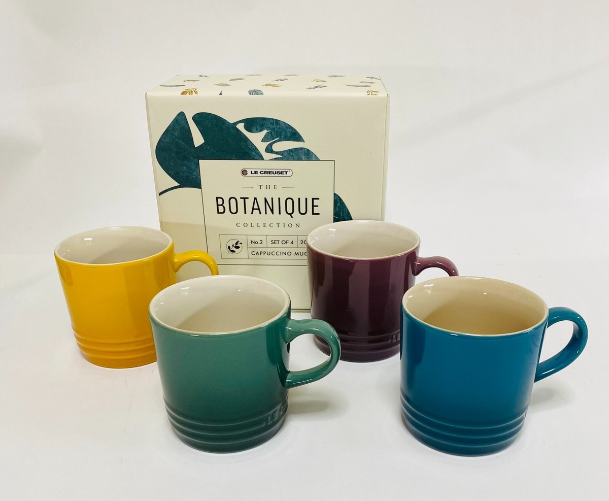 Le Creuset Botanical Collection Cappuccino Mug 200ml 4pcs Set from