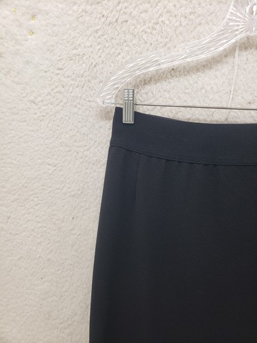 Alfani Women Skirt 6 Black Poly Blend Pull On Straight Pencil Fit Stretch Mini - Picture 2 of 17
