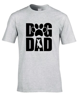 Hundepapa Herren T-Shirt lustig Geschenk Papa Welpe Vatertag Tier für Ihn