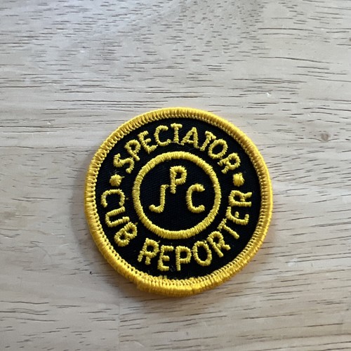 Vintage Embroidered Hamilton Spectator Junior Press Club Reporter Sew On Patch