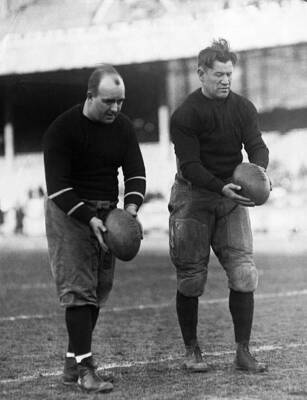 Charlie Brickley, Harvard's Football Star Of Years Gone By, And Jim - Old Photo