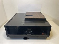 Vintage Slide Movie Projector W Cords GAF 2690 2x2 Untested Faux Wood Plastic