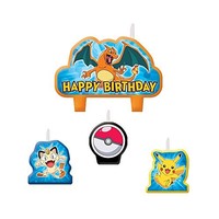 Pokemon Pikachu Birthday Candles 4 Pc, New, Free Shipping on sale Pokemon Pikachu Birthday Candles 4 Pc, New, Free Shipping on sale