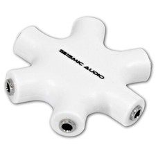 Seismic Audio - 5 Way Headphone Splitter Hub - Turn one MP3 into Music Hub - NEW