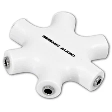 Seismic Audio - 5 Way Headphone Splitter Hub - Turn one MP3 into Music Hub - NEW