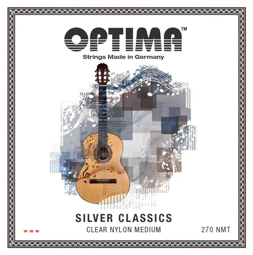 OPTIMA 270 NMT SILVER CLASSICS Classical Guitar Strings SET Medium Guitar Strings