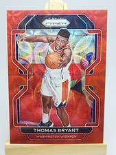 Thomas Bryant 2021-22 Panini Prizm Choice Red #7 /88 Washington Wizards