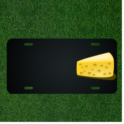 Custom Personalized License Plate With Add Names To Cheese Edam Cheese Slice