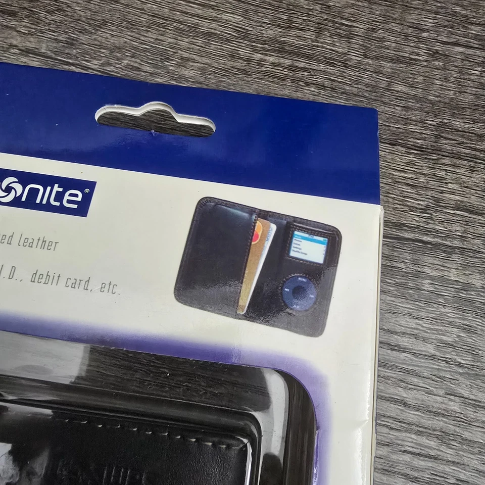 Cartera de cuero vintage iPod nano funda negra Samsonite Limited nueva sin usar Foto 3 de 4
