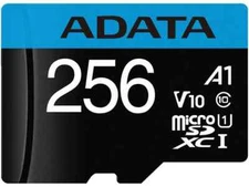 ADATA 256 GB Premier microSDXC UHS-I / Class 10 V10 A1 Memory Card w/ SD Adapter