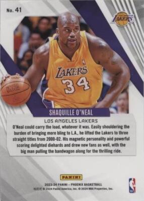 2023-24 Panini Phoenix - Shaquille O'Neal #41 for sale | eBay