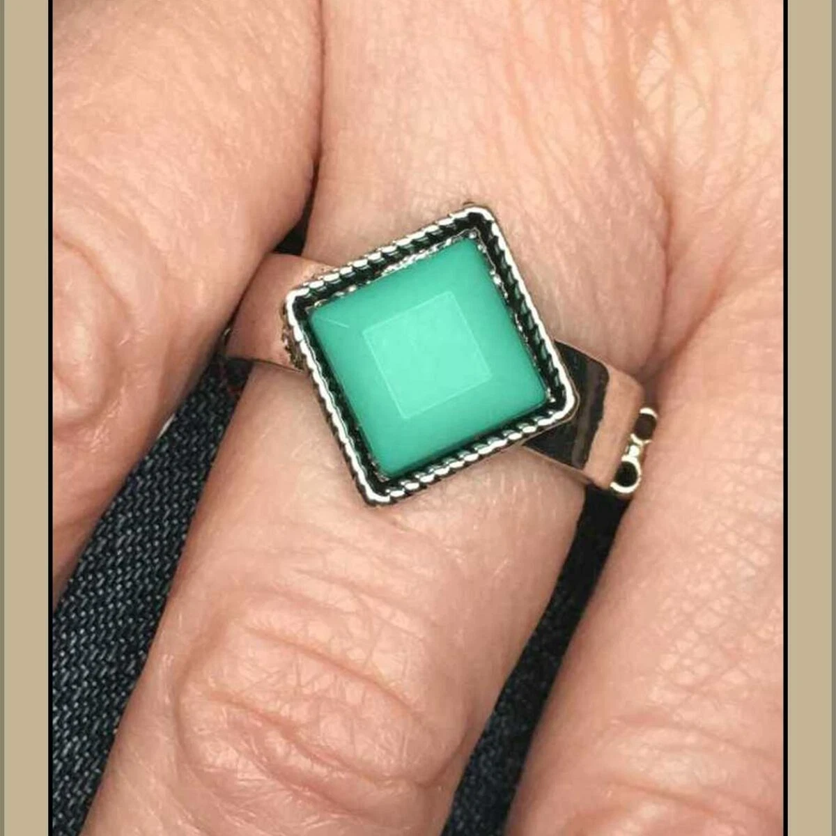Paparazzi green moonstone best sale ring