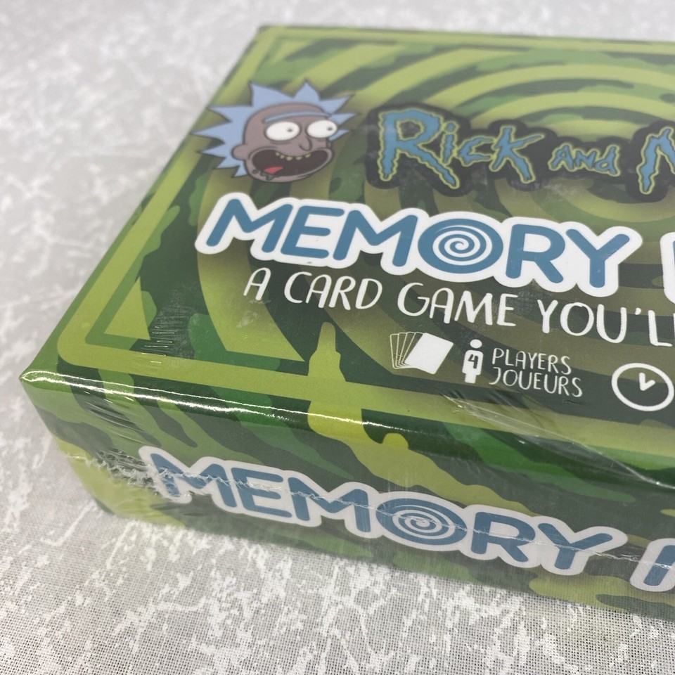 Rick and Morty Cartoon Memory Master Card Game Adult Swim Aquarius New