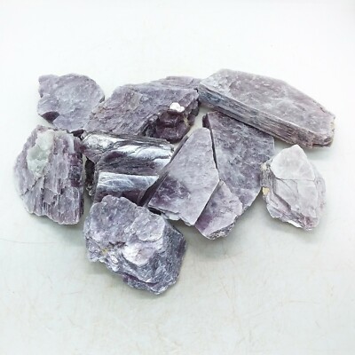 Lepidolite, mica, 9 pieces, lot, specimen, display, mineral, purple, #R-2148
