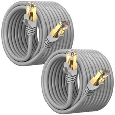 Cat 7 Ethernet Cable 20 ft - 2 Pack High-Speed Cat7 Internet  Network LAN ...