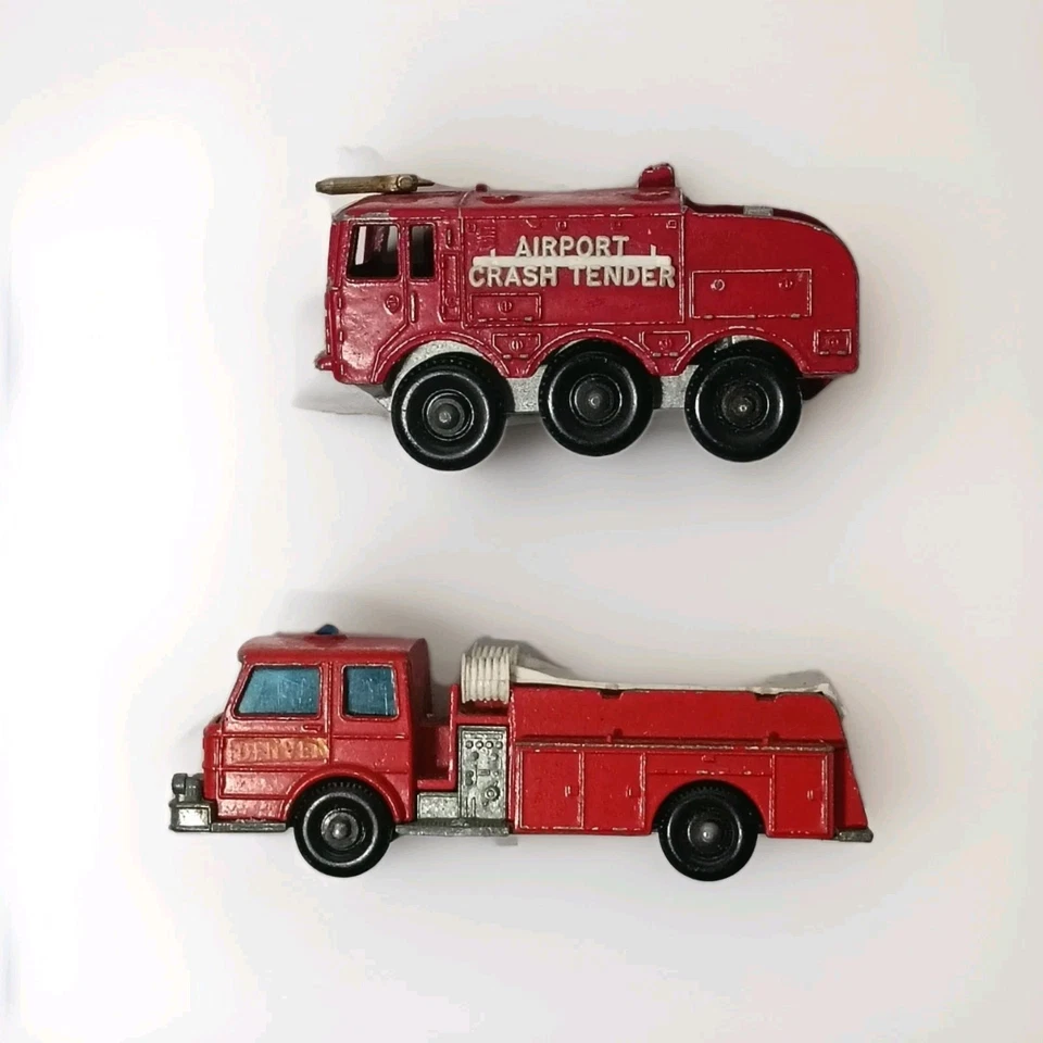 Lotto Lesney (Matchbox) Mezzi Antincendio Vintage Anni 60  - Immagine 2 di 4