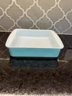 Vintage Pyrex Turquoise Blue Square 8" Baking Dish - Excellent Condition