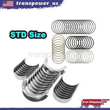 For 1999-2016 Chevy GM 4.8L 5.3L STD Rod Main Bearing & Piston Rings Assembly